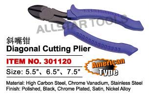 Diagonal cutting plier