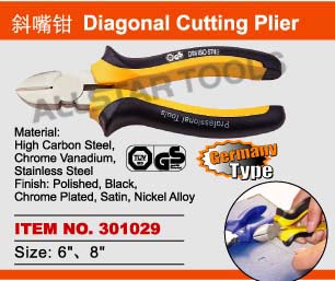 Diagonal cutting plier