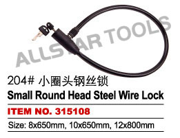 small round head steel wire lock