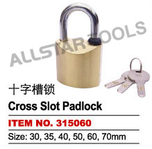cross slot padlock