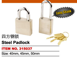 steel padlock