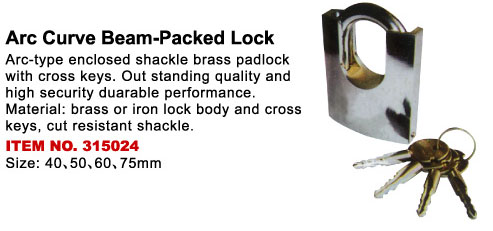arc curve beam-packed lock
