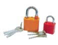laminated padlock with plastic coted