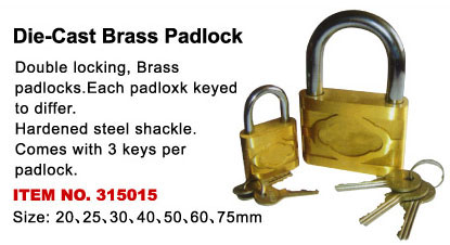 die-cast brass badlock