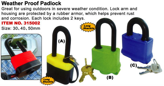 weather proof padlock