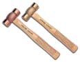 Brass/copper hammer genuine hickory handle