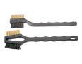 Two-side steel wire brush plastic handle