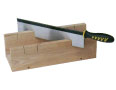 Mitre box with dovetail saw